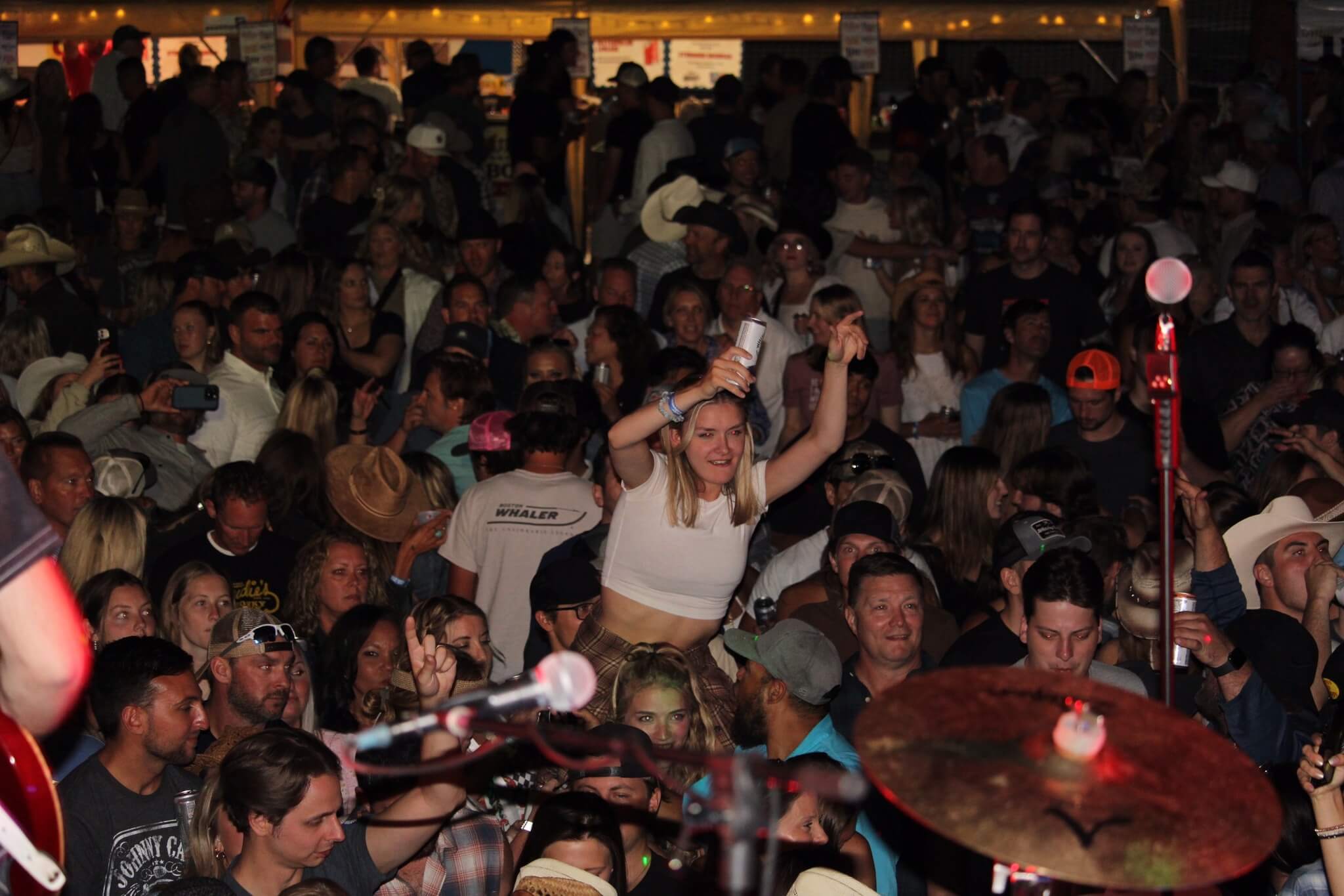 Rough House playing music on stage